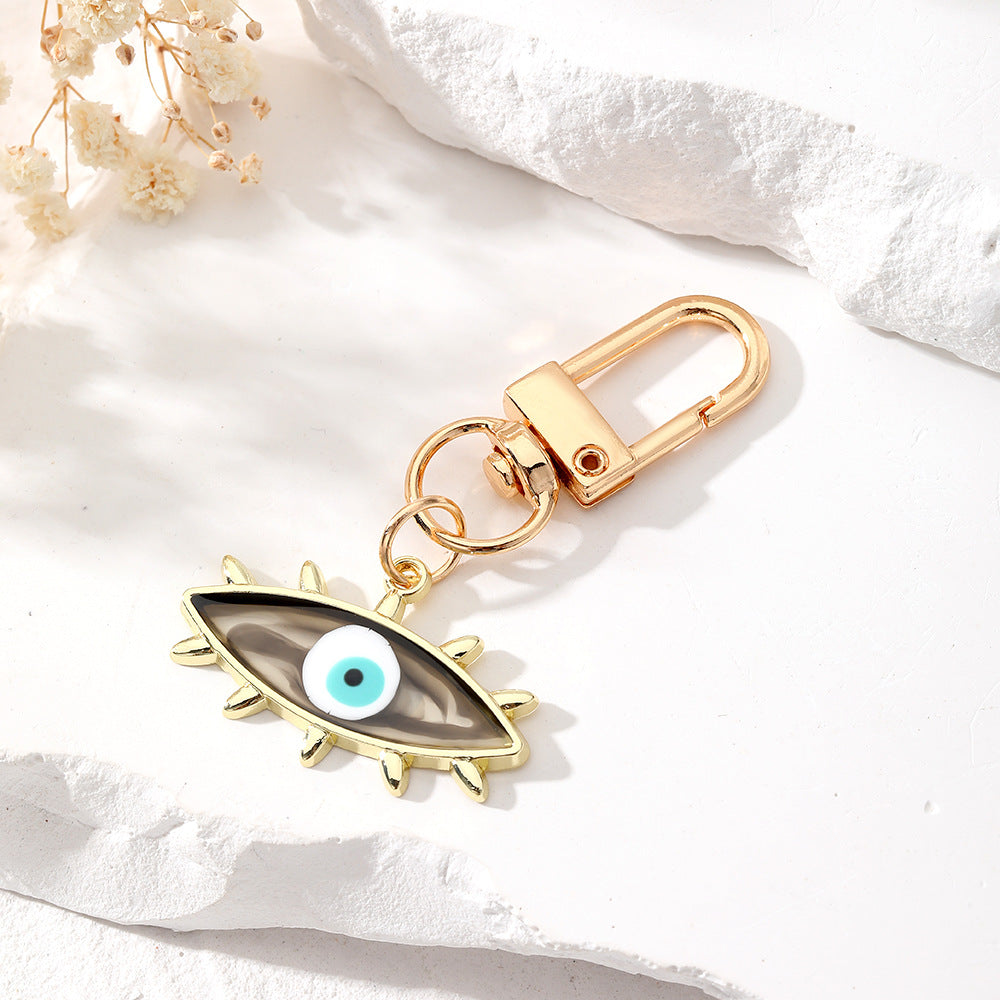 Wholesale Personalized Halo Dye Contrast Demon Eye Alloy Keychain
